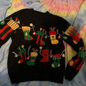 Holiday stocking Xmas sweater